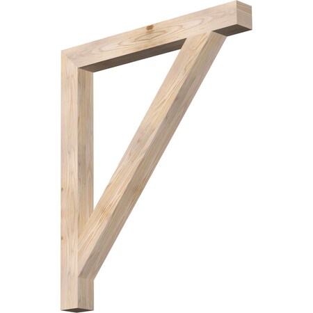 Ekena Millwork Traditional Block Smooth Bracket, Douglas Fir, 3 1/2"W x 34"D x 40"H BKT04X34X40TRA05SDF